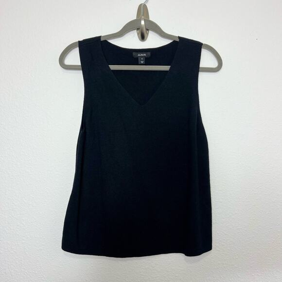 Alfani Women V Neck Sleeveless Sweater Black NWT - Picture 2 of 6